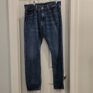 Ralph Lauren Polo Blue Straight Cut Jeans with Subtle Fading